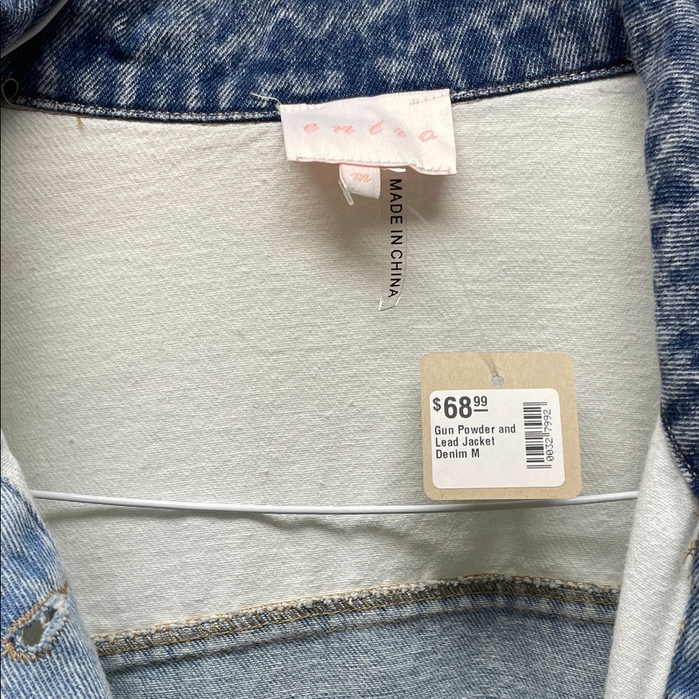 Denim Two-Tone Jacket - Picture 2 of 3